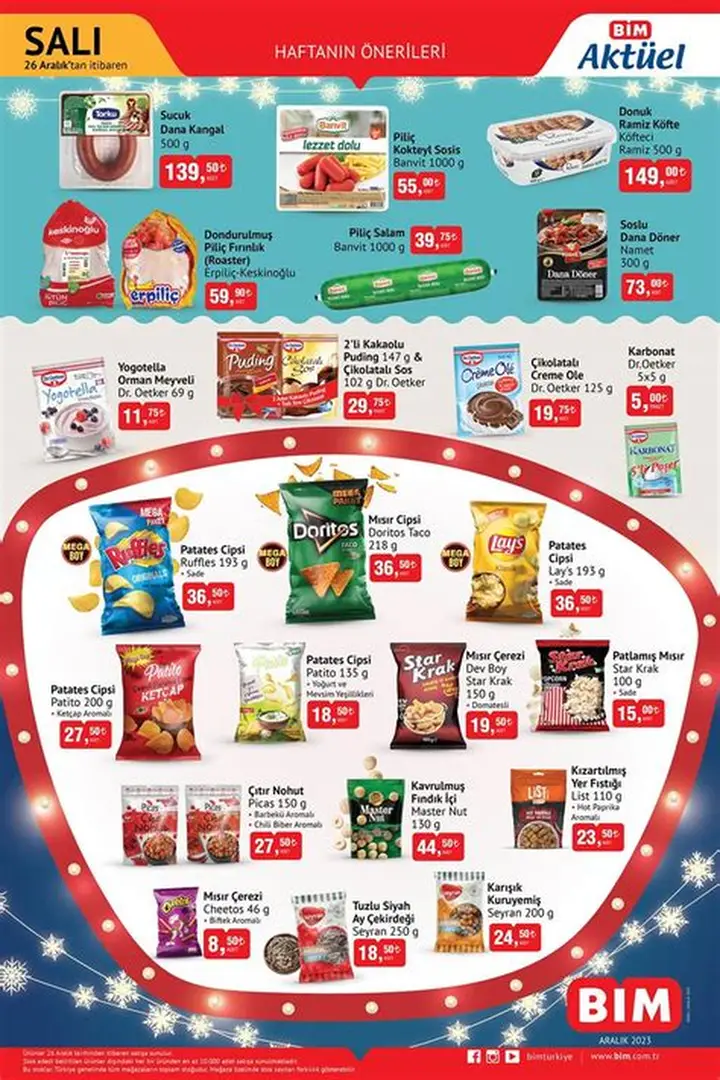 BİM 26 Aralık 2025 Kataloğu: Yılbaşına Özel Büyük Fırsatlar!